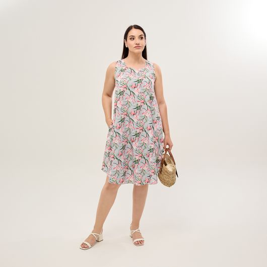 Сарафан Легкість Рожеві квіти, Колір: Рожеві квіти , Розмір: 62, зображення 3