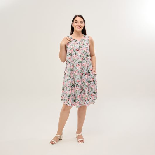 Сарафан Легкость Розовые цветы, Цвет: Розовые цветы , Размер: 48, изображение 5