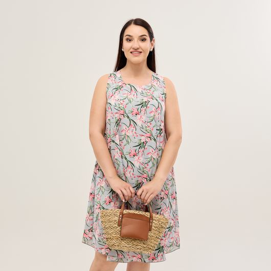 Сарафан Легкость Розовые цветы, Цвет: Розовые цветы , Размер: 54, изображение 5