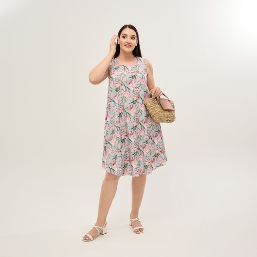 Сарафан Легкість Рожеві квіти, Колір: Рожеві квіти , Розмір: 62, зображення 6