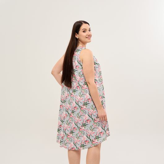 Сарафан Легкость Розовые цветы, Цвет: Розовые цветы , Размер: 58, изображение 7