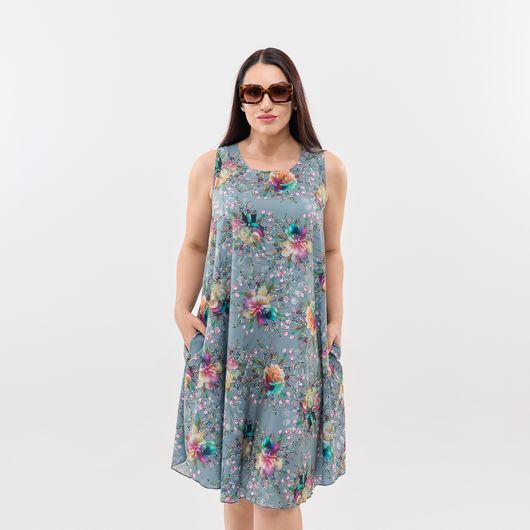 Сарафан Легкість Букет сірий, Колір: Букет сірий, Розмір: 56, зображення 9