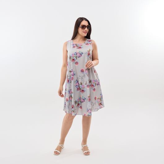 Сарафан Легкість Букет сірий, Колір: Букет сірий, Розмір: 56, зображення 2