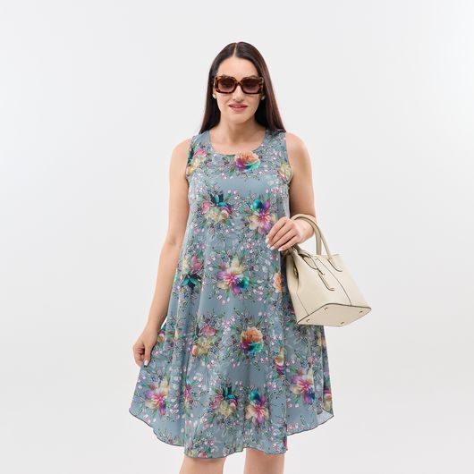 Сарафан Легкість Букет сірий, Колір: Букет сірий, Розмір: 54, зображення 6