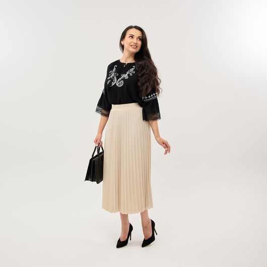 Сорочка Іванка, чорна, Колір: Чорний, Розмір: XS