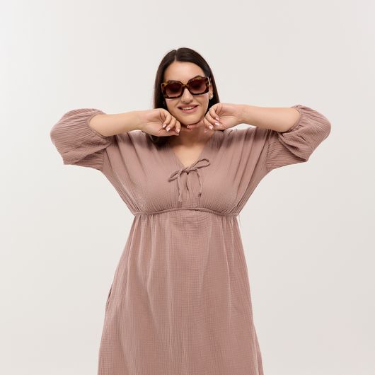 Платье Саванна, мокко, Цвет: Мокко , Размер: 38-40, изображение 2