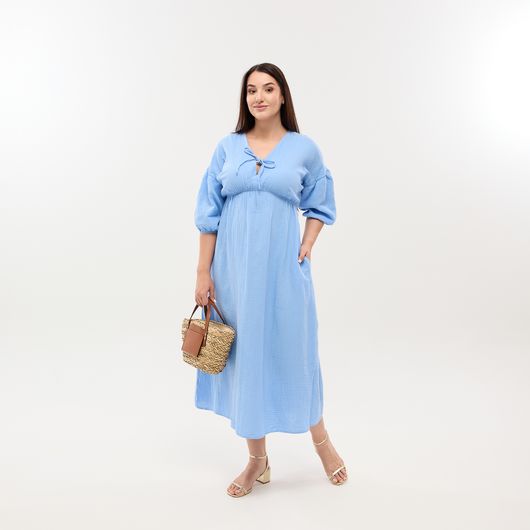 Сукня Саванна, блакитна, Колір:  Блакитний, Розмір: 54-56, зображення 3