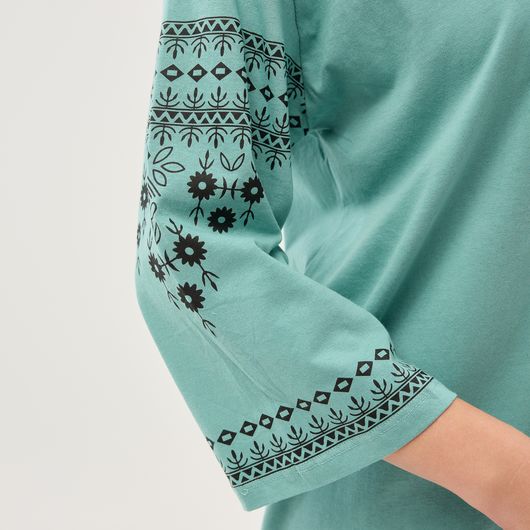 Блуза Роксана, бірюзова, Колір: Бірюзовий, Розмір: 3XL, зображення 3