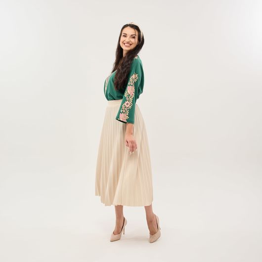 Блуза Роксана, зелена, Колір:  Зелений, Розмір: 2XL