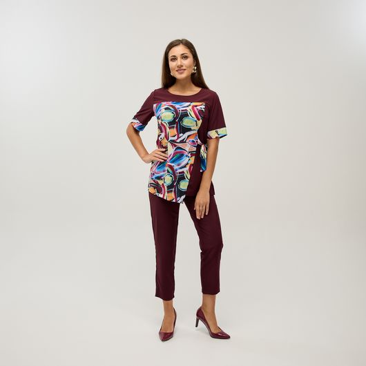 Костюм Ребекка, бордовий, Колір: Бордовий, Розмір: 62, зображення 2