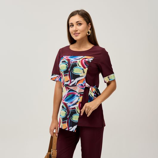 Костюм Ребекка, бордовый, Цвет: Бордовый , Размер: 68, изображение 3