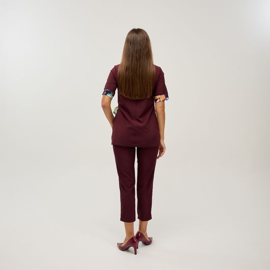 Костюм Ребекка, бордовый, Цвет: Бордовый , Размер: 52, изображение 4