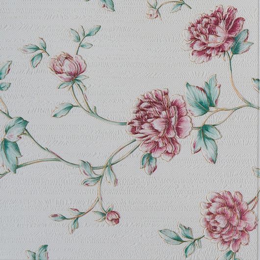 Інтер'єрні 3Д панелі Естель, молочна, квіти, Дизайн: Біла, квіти , зображення 3