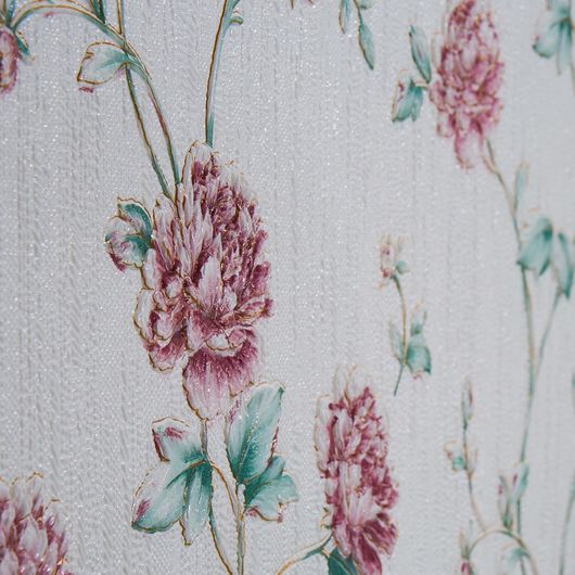 Інтер'єрні 3Д панелі Естель, молочна, квіти, Дизайн: Біла, квіти , зображення 4