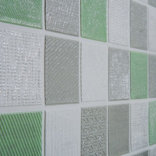 Интерьерные 3Д панели Эстель, мозаика серо-зеленая, Дизайн: Мозаика серо-зеленая , изображение 2