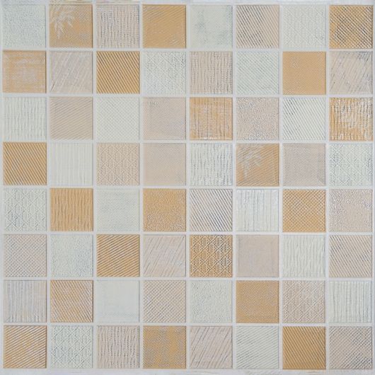 Интерьерные 3Д панели Эстель, мозаика бежевая, Дизайн: Мозаика бежевая