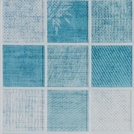 Интерьерные 3Д панели Эстель, мозаика голубая, Дизайн: Мозаика голубая  , изображение 3