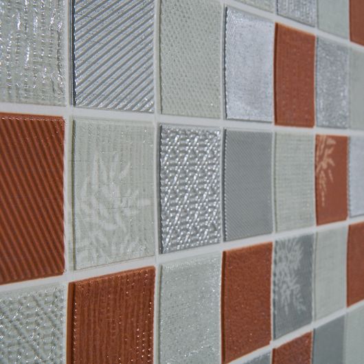 Інтер'єрні 3Д панелі Естель, мозаїка сіро-коричнева, Дизайн: Мозаїка сіро-коричнева, зображення 2