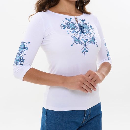 Колекція вишиванок Білий, рукав 3/4 і довгий, Колір: Білий рукав 3/4 і довгий, Розмір: 46, зображення 8
