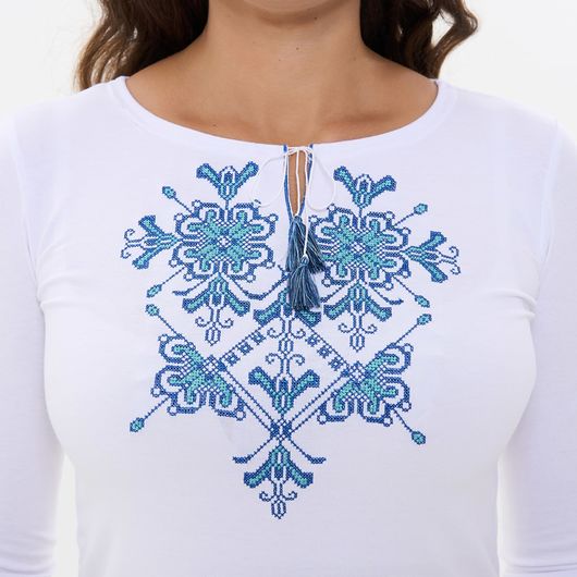 Колекція вишиванок Білий, рукав 3/4 і довгий, Колір: Білий рукав 3/4 і довгий, Розмір: 46, зображення 12