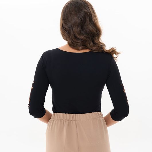 Колекція вишиванок Чорний, рукав 3/4 і довгий, Колір: Чорний рукав 3/4 і довгий, Розмір: 58, зображення 4