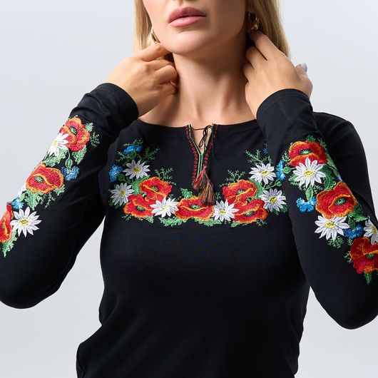 Коллекция вышиванок Черный, рукав 3/4 и длинный, Цвет: Черный рукав 3/4 и длинный , Размер: 62, изображение 10