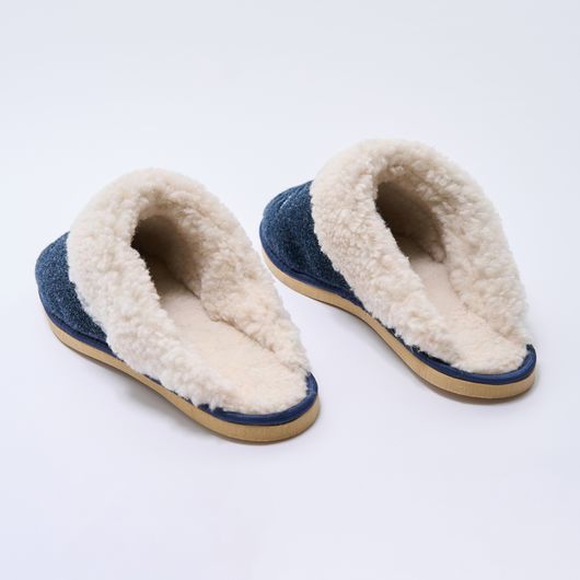 Домашние Тапочки Рута, синие, Цвет: Синий, Размер обуви : 35, изображение 4