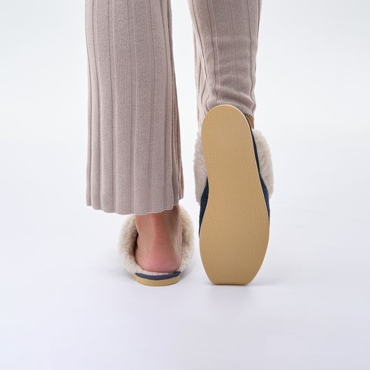 Домашние Тапочки Рута, синие, Цвет: Синий, Размер обуви : 35, изображение 6