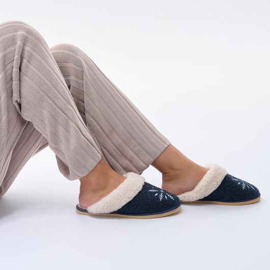 Домашние Тапочки Рута, синие, Цвет: Синий, Размер обуви : 35, изображение 7