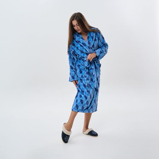 Домашние Тапочки Рута, синие, Цвет: Синий, Размер обуви : 35, изображение 9