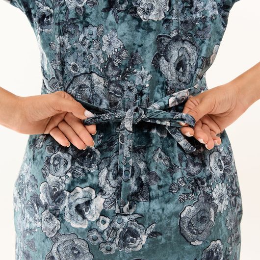 Халат Розита с капюшоном, серый, Цвет: Серый , Размер: 48-50, изображение 3