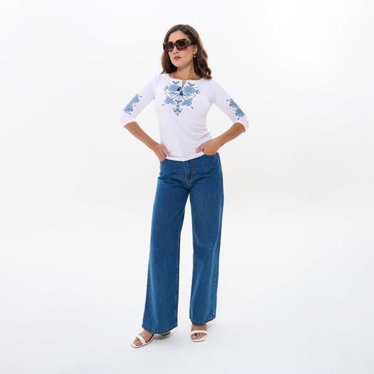 Коллекция вышиванок Белый, рукав 3/4 и длинный, Цвет: Белый рукав 3/4 и длинный , Размер: 62, изображение 3