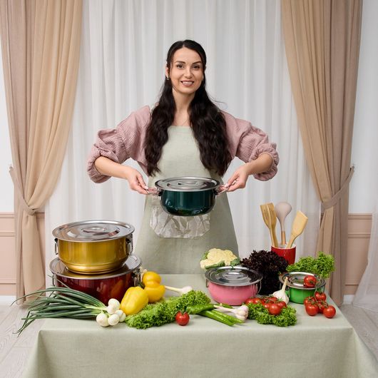 Набор кастрюль Сейвори ПРО макси цветные, Дизайн: Сейвори Про макси цветные , изображение 5