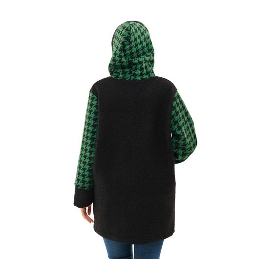 Пальто Шарман, гусиная лапка, зеленое, Цвет: Гусиная лапка, зеленая, Размер: 50, изображение 4