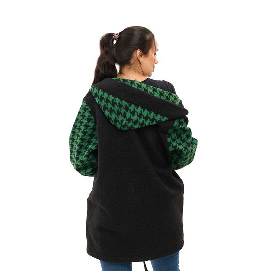 Пальто Шарман, гусиная лапка, зеленое, Цвет: Гусиная лапка, зеленая, Размер: 56, изображение 6