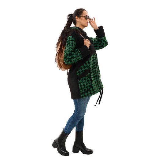 Пальто Шарман, гусяча лапка, зелене, Колір: Гусяча лапка, зелена,, Розмір: 48, зображення 6