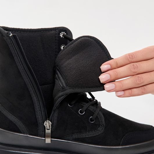 Ботинки Аліка, замша, Дизайн: Замша , Розмір взуття: 36, зображення 3