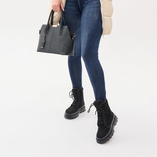 Ботинки Аліка, замша, Дизайн: Замша , Розмір взуття: 41, зображення 4