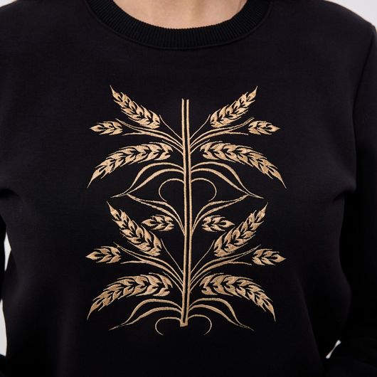 Вишиванка-джемпер Ярослава, чорний, Колір: Чорний, Розмір: 2XL, зображення 2