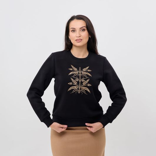 Вишиванка-джемпер Ярослава, чорний, Колір: Чорний, Розмір: 5XL, зображення 5