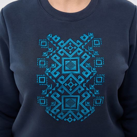 Вишиванка-джемпер Ярослава, синій, Колір: Синій, Розмір: XL, зображення 2