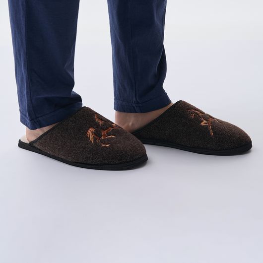 Домашние Тапочки Рута, коричневые, Цвет: Коричневый, Размер обуви : 35, изображение 7