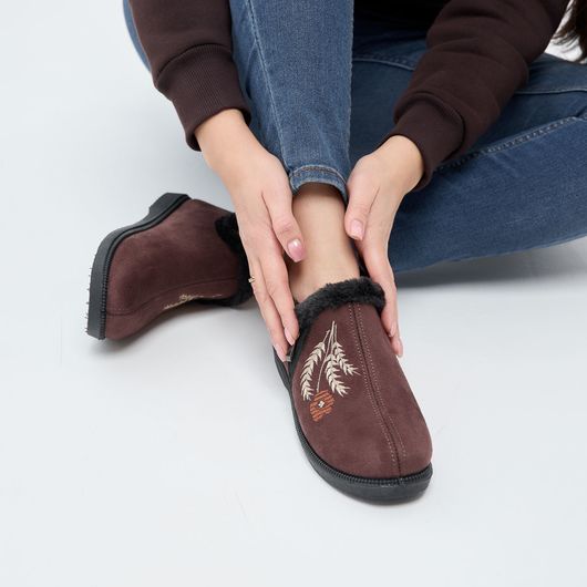 Полусапожки Анита, коричневые с вышивкой колоски, Цвет: Коричневые с вышивкой колоски , Размер: 36, изображение 2