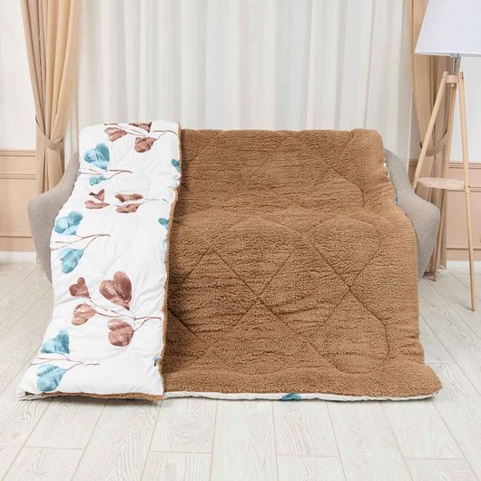Ковдра Зимовий вальс Листя, Колір: Листя, Розмір: 1 спальне 
