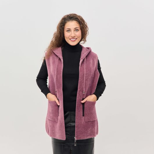 Жилет Амилия, розовый, Цвет: Розовый , изображение 5