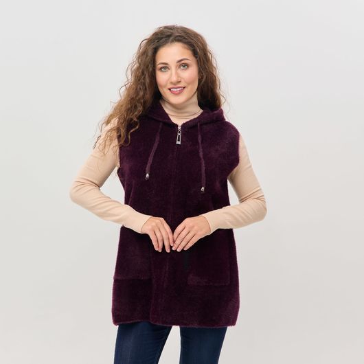 Жилет Амілія, бордовий, Колір: Бордовий, зображення 2