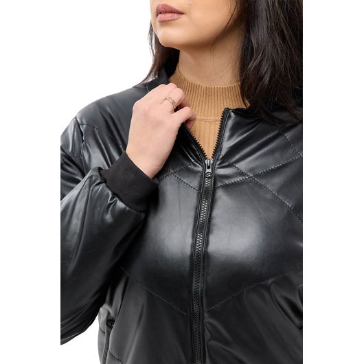 Куртка-бомбер Кежуал, черная, Цвет: Черный, Размер: 50, изображение 2