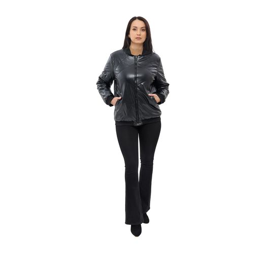 Куртка-бомбер Кежуал, чорна, Колір: Чорний, Розмір: 46, зображення 4