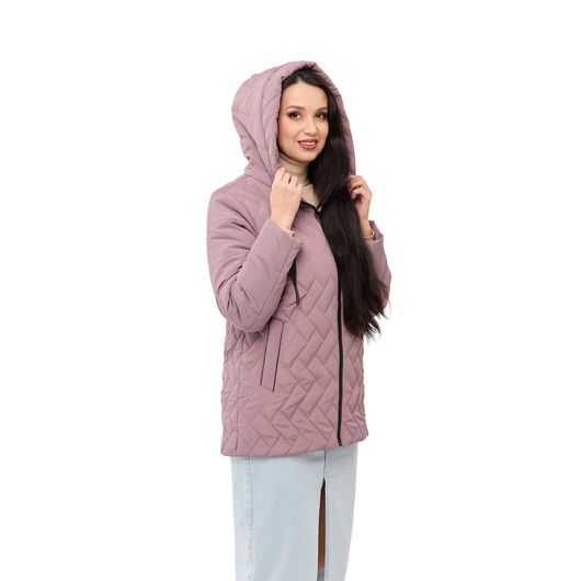 Куртка Ніка, пудрова, Колір: Пудровий , Розмір: 58, зображення 6