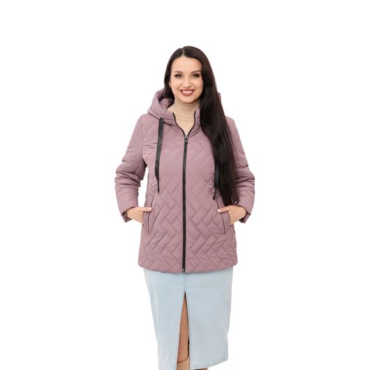 Куртка Ника, пудровая, Цвет: Пудровый , Размер: 52